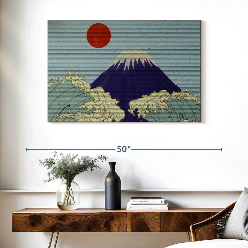 Grandes vagues d'Alvord, Mont Fuji, H 26 po x l 39 po