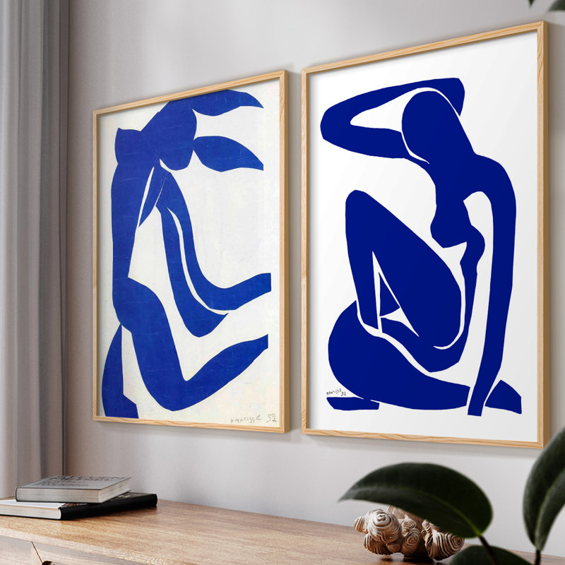 "Croquis rétro VII", 2 pièces, H 14 po x l 22 po, Naturel