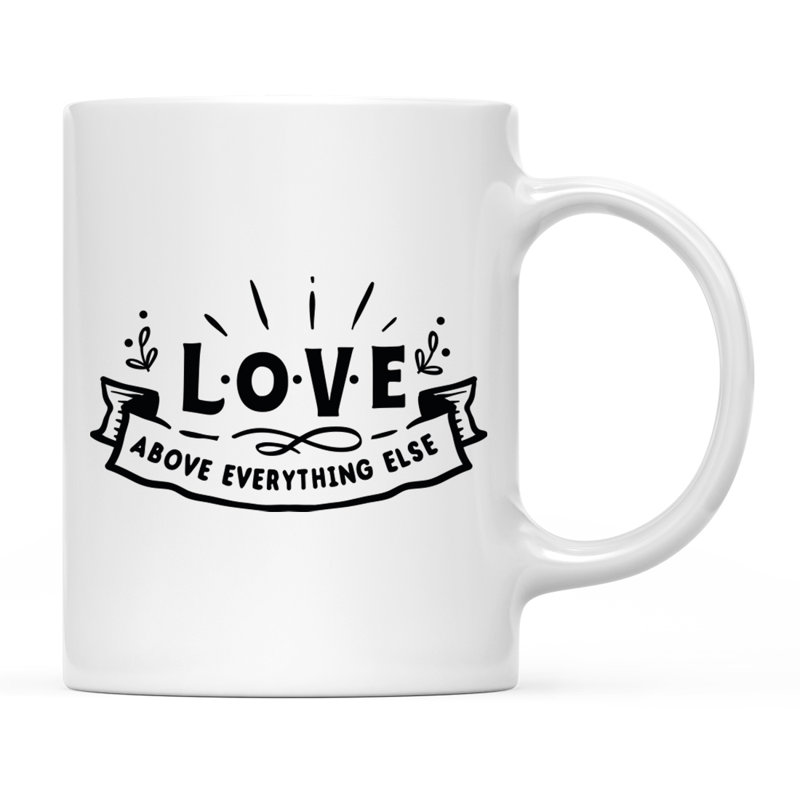Tasse à café Ahmeek, Traduction « Love Above Everything Else » : L'am