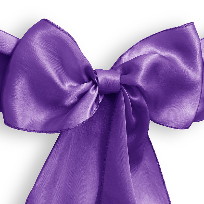 Ceinture élégante en satin, Violet