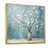 Toile avec cadre flottant or