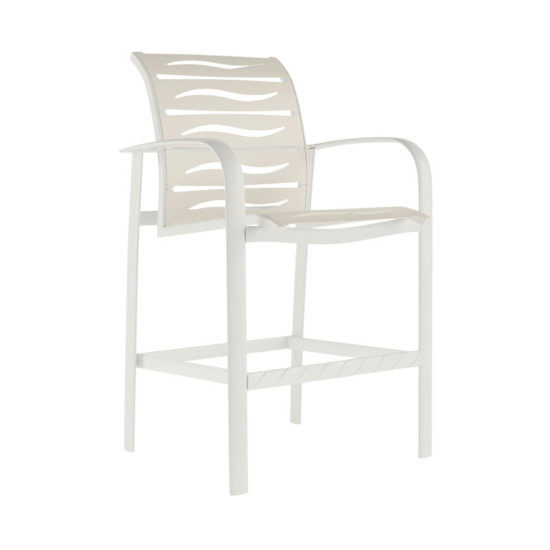 Tabouret de bar 28 po Laguna, Parchemin, Coquille