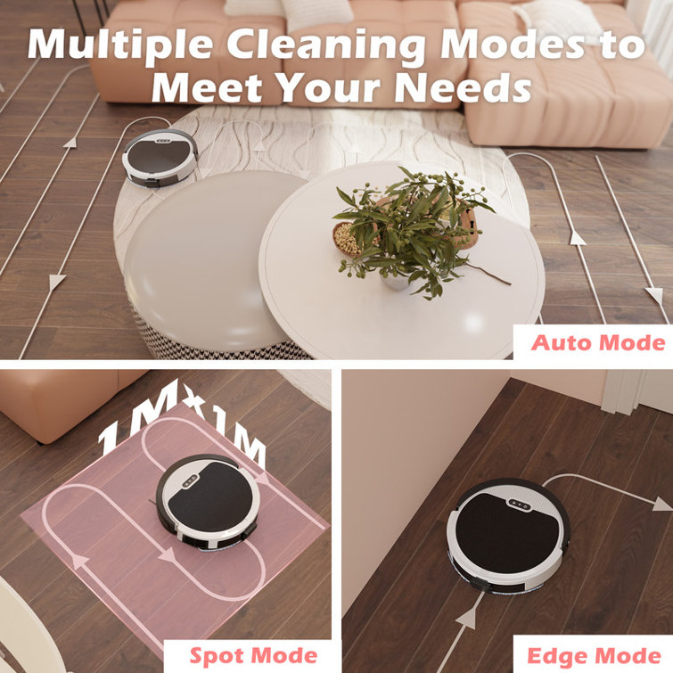 4000pa Max Power Suction Robot Vacuum and Mop Combo - Wi-Fi App and Voice Control, 2-in-1 Cleaning, Scheduled Tasks, Automatic Recharge, Pet Hair and Low Carpet Friendly, Advanced Navigation, Quiet Operation