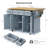 Spacious Kitchen Island With Storage, Rubber Wood Mdf Build, For Dining And Home