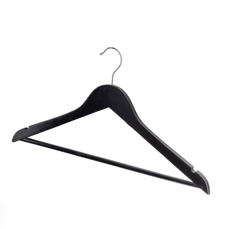 Wooden Clothes Hanger, Black