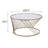 Vibeke Round Coffee Table with Glass Top