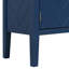 Buffet bleu marine avec motifs géométriques captivants et poignées en métal rétro élégance intemporelle en bleu, motifs, poignées rétro,-113635319