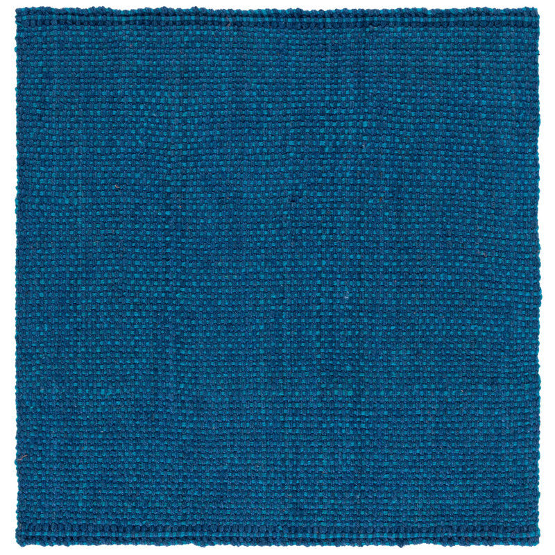 Dollard Natural Fiber Hand Woven Jute Solid Color Rug, Square 6'
