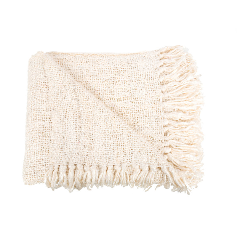 Throw Blanket, Cream