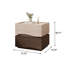 Table de chevet de 17,72 po de style italien minimaliste avec tiroirs cachés et armoire de rangement à verrou NFC