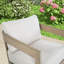 Chaise longue pivotante en aluminium avec coussins Harmonti