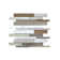 Twilight Random Sized Straight Edge Metal and Glass Mosaic Tile