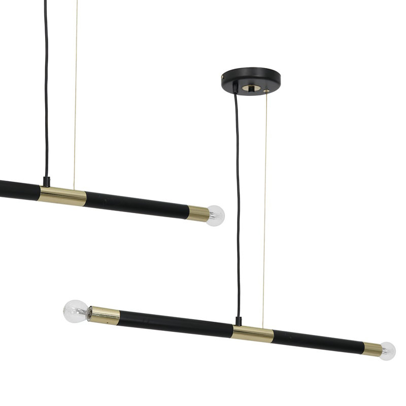 Jonesboro 2 - Light Kitchen Island Pendant, Black/Gold