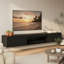 Meuble télé moderne flottant avec rangement mural de 63 po pour meuble télé de 70 po ou moins-907919340