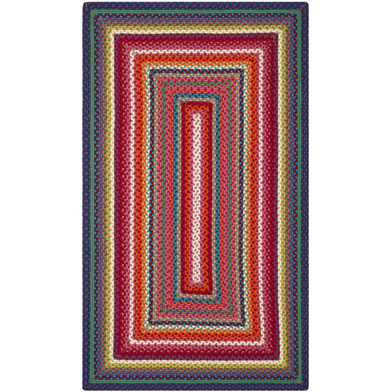 Paulina Hand Woven Performance Machine Washable Geometric Indoor/Outdoor Area Rug, Rectangle 3' x 5'