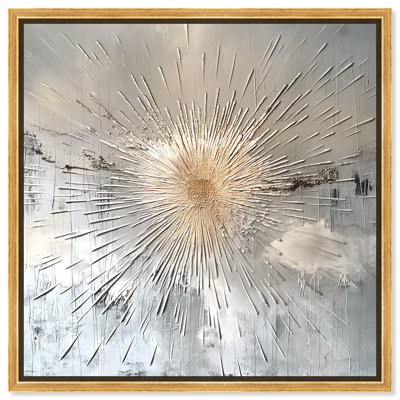 Golden Surge Canvas Minimalist Abstracts by Art Remedy