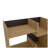 Magnolia Bookcase, Office, Macadamia / Black