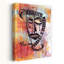 Abstrait visage expressif avec lignes abstraites et audacieuses, art mural contemporain-881737149