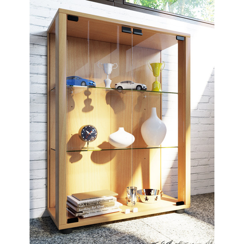 Fratessa Display Cabinet, Light Brown, No