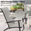 Ensemble de 2 chaises de patio pliantes Outsunny