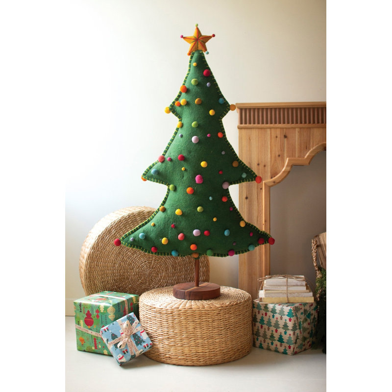 Grand arbre de Noël en feutre Kalalou