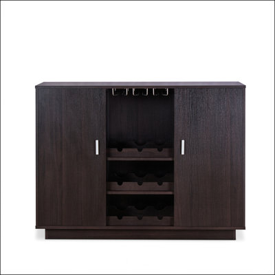 Espresso Finish Wine Cabinet