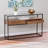 Glass-Top Console Table, With Storage