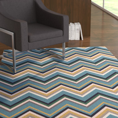 Diego Flatweave Wool Chevron Indoor Rug