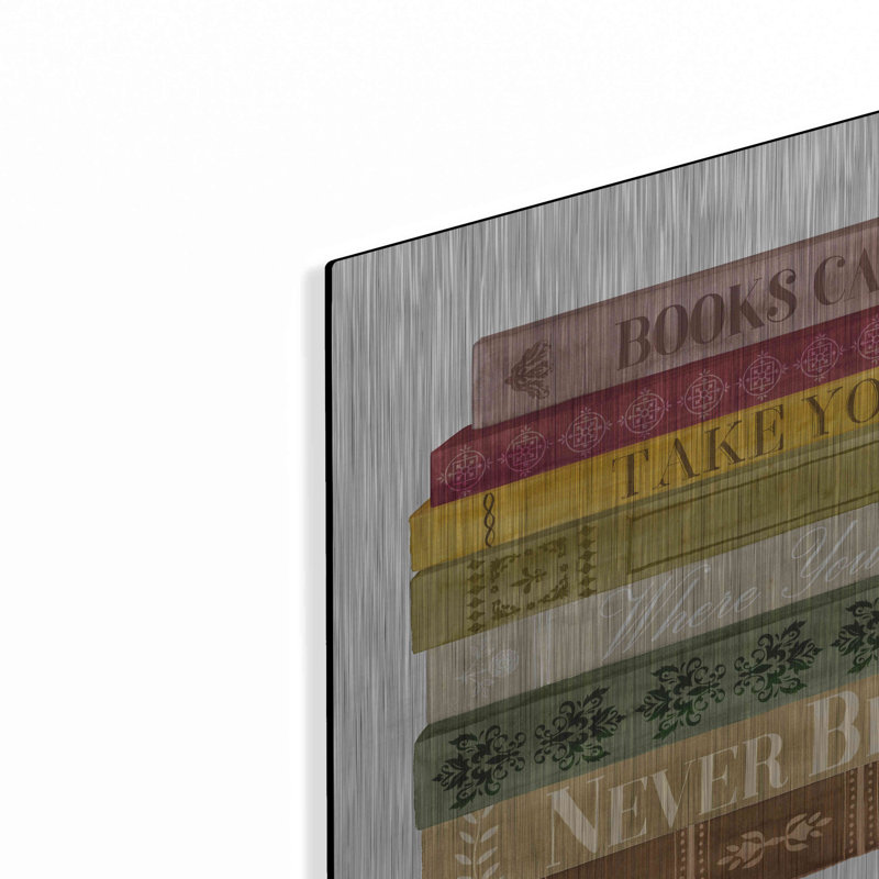 «Book Lover II» par Grace Popp, art mural en métal, H 12 po x l 12 po