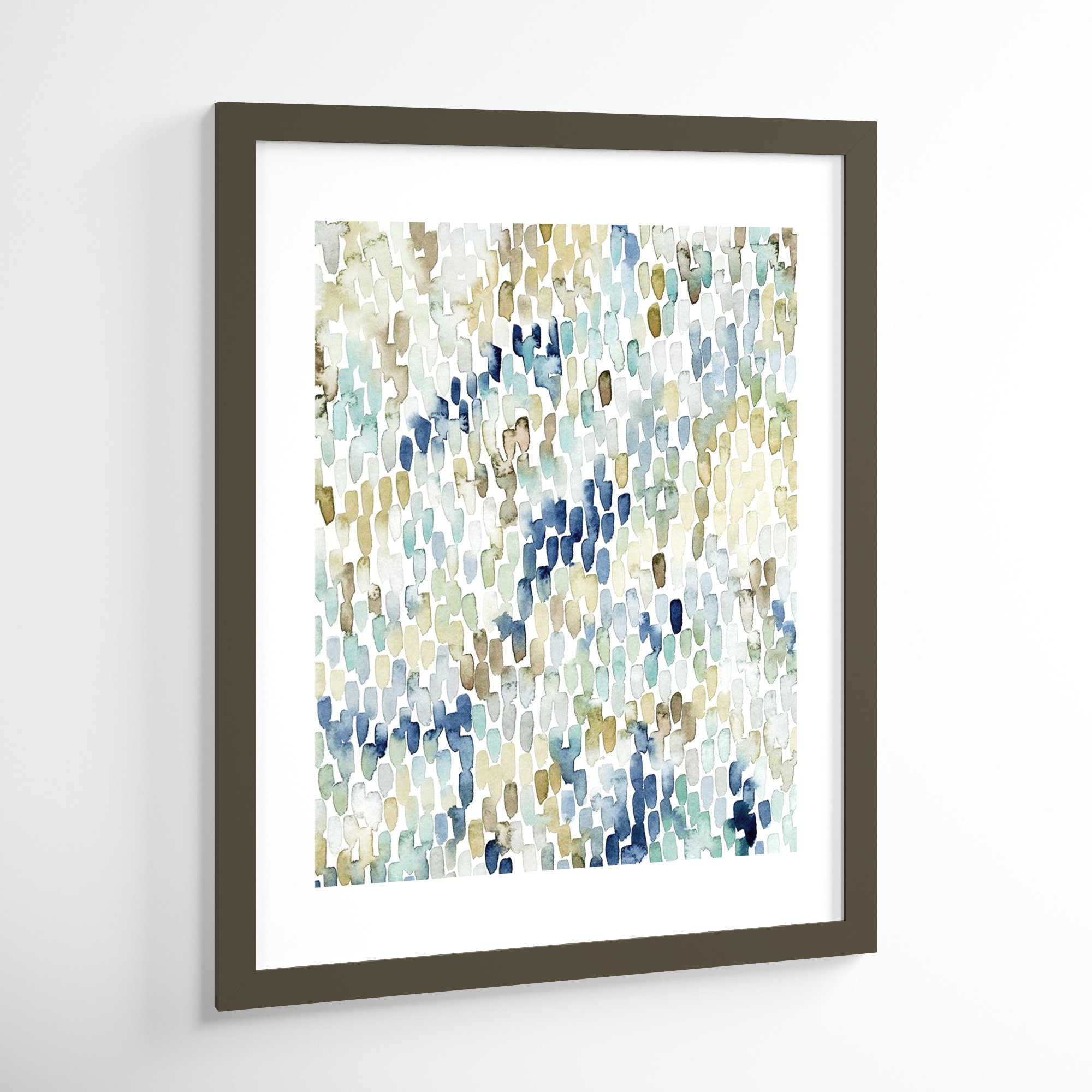 River Wavelets I by Grace Popp, 41" H x 33" W, Gray Framed Paper