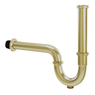 Ayna Decors 1 1/4 Bathroom Sink P Trap Kit with Flange & Slip Joint Extension Tube