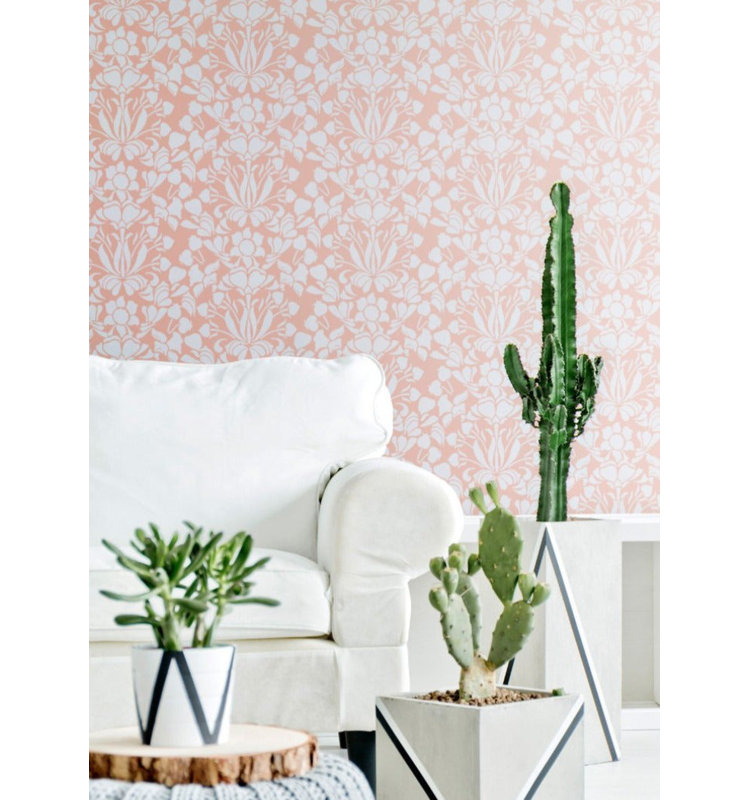 Nomad Snapdragon 10' L x 24" W Wallpaper Tile, Pencil, Faux Grasscloth, Non-pasted