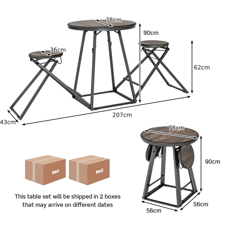 Angelque 78cm Bar Set