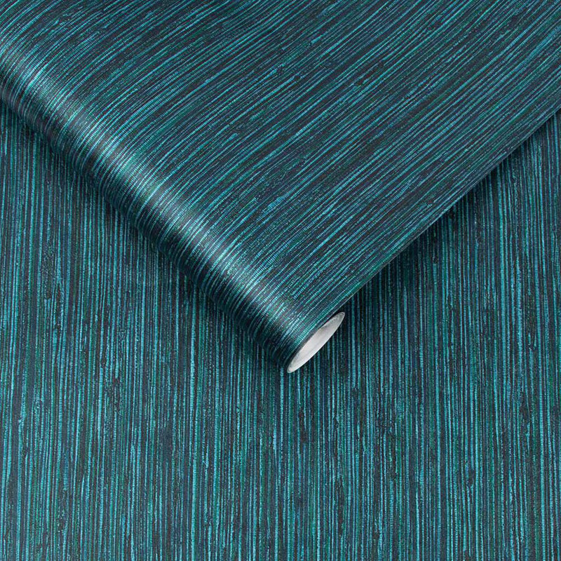 Grasscloth Metallic Wallpaper Double Roll