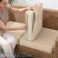 Coussin de chaise d'extérieur 19 po x 19 po x 4 po en mousse à haute résilience avec poignée et dessous antidérapant-125773658-129158738