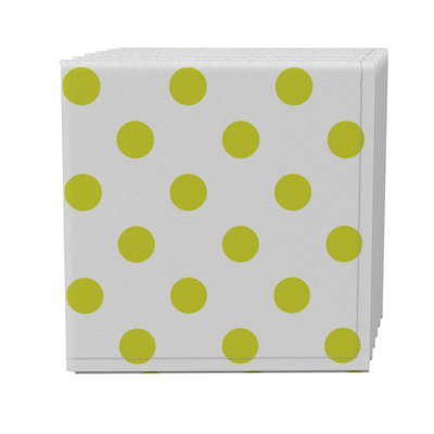 Cotton Twill Polka Dots Square Napkin