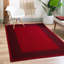 Greek-Key Red Black Non-Slip Polypropylene Area Rug — Washable Door Mat & Hallway Runner for Living Room, Kitchen & Bedroom-1931459318