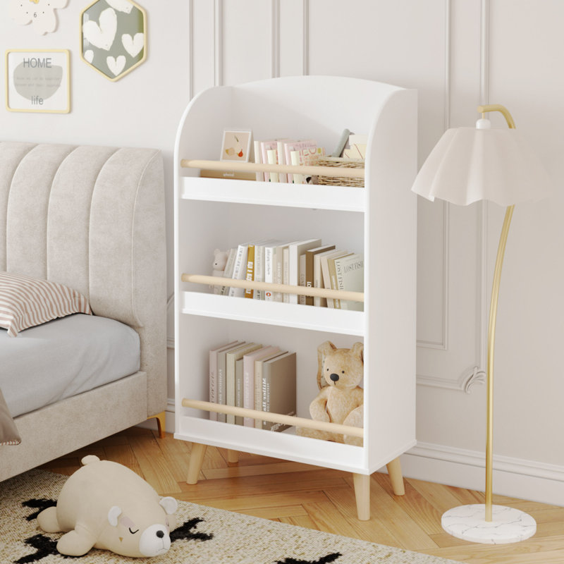 3-Tier Bookcase, (3 Shelves) 37.4"H x 19.68"W x 9.44"D