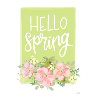 «Hello Spring Floral» par House Fenway, reproduction sur toile tendue