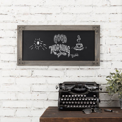 Wall Mounted Chalkboard 64.9cm H x 32cm W