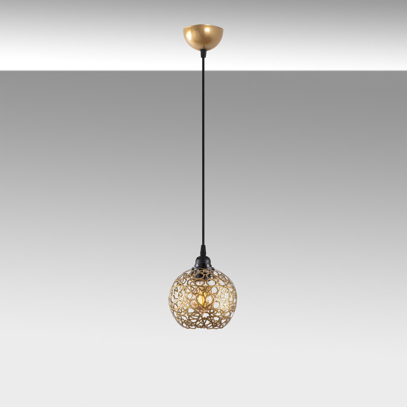 Ahmira - Light Metal Pendant, 22cm H x 22cm W x 22cm D