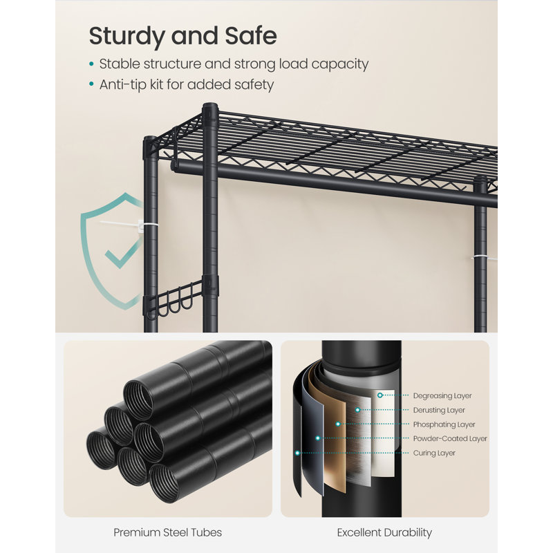 90cm Rolling Clothing Rack