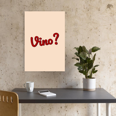 Impression d'art typographique Vino