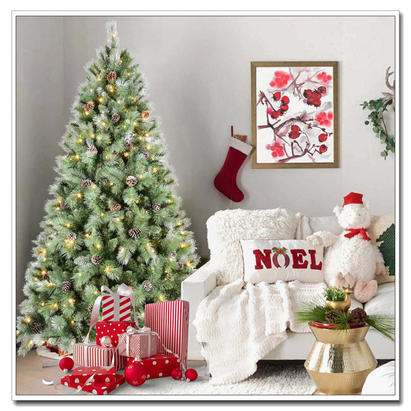 Arbre de Noël 9 pi avec lumières DEL, Oui, H 9 pi
