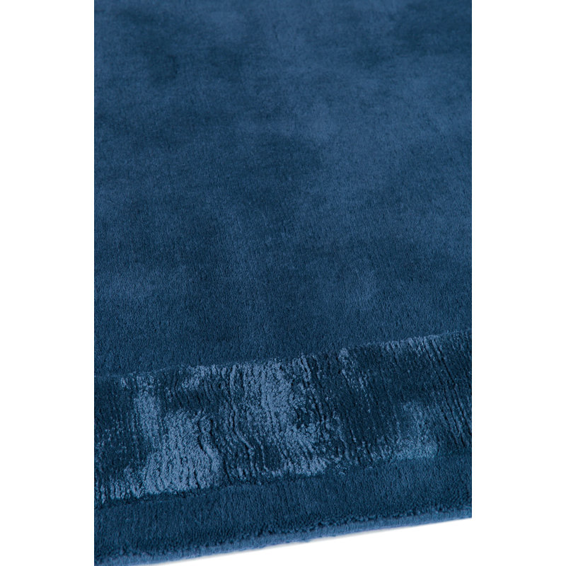 Farrow & Ball Silk Border Bay Blue Area Rug, Rectangle 10' x 14'