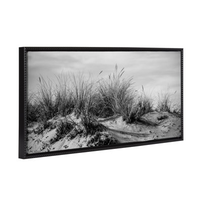 «Point Reyes No 4 Black and White» par Crystal Lynn Collins, reproduction d'art sur toile encadrée