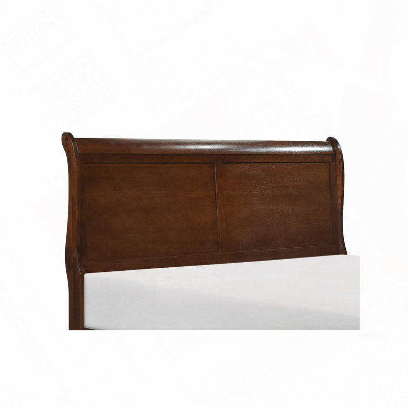Lit à panneau Rustic, Cerisier brun, Double
