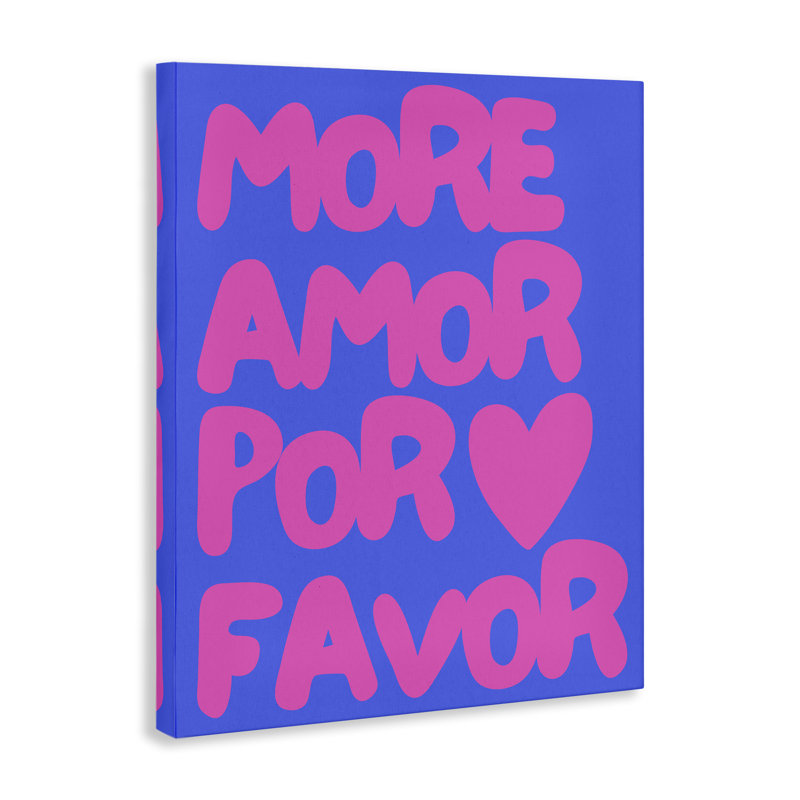  «More More Amor» par House of Lulu, H 30 po x l 24 po