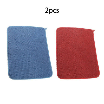 2 tapis de séchage de vaisselle multicolores multicolores pour tapis