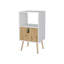 Charmante table de chevet à tablette ouverte pour rehausser la chambre à coucher